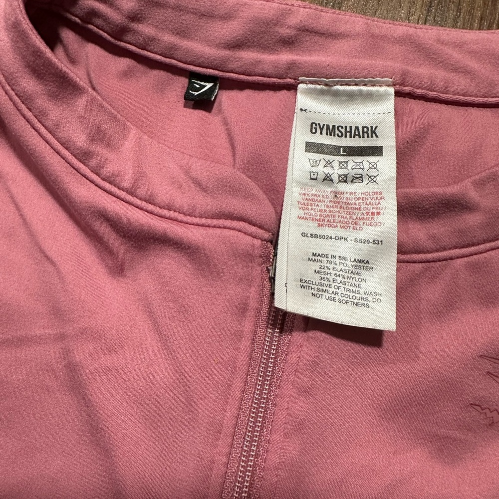 Gymshark Pink Zip Front Sports Bra - Size L - Picture 2 of 8